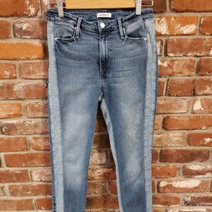 Good American Women's Good Waist Two-Tone Denim Jeans  Size 4/27
